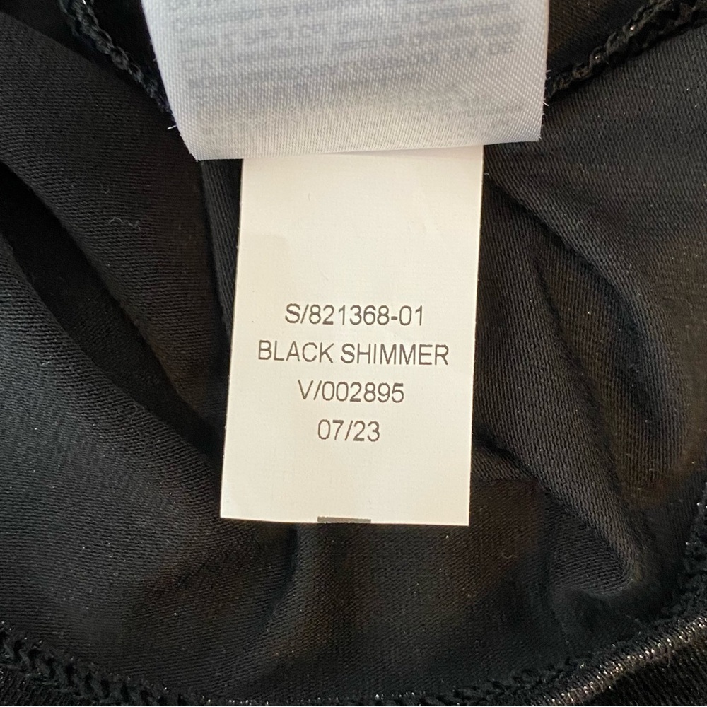 GapFit Black Shimmer Knot Front Top - Picture 8 of 9